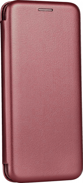 Xiaomi Redmi 7A oldalra nyíló mágneses flipes bőrtok prémium minőség bordó