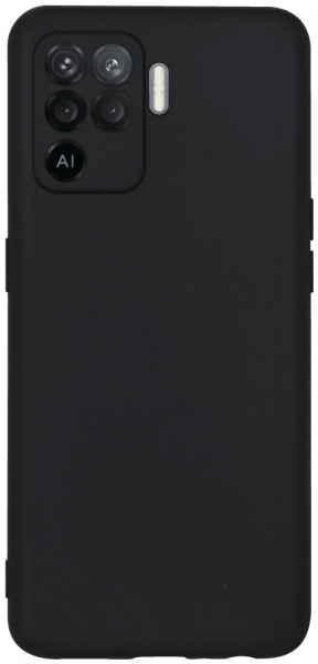 Oppo Reno5 F szilikon tok kameravédővel matt fekete
