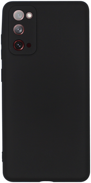 Samsung Galaxy S20 FE 5G szilikon tok kameravédővel matt fekete
