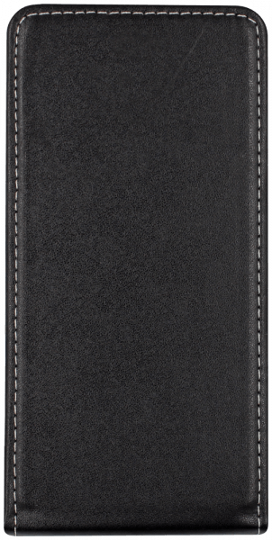 Apple iPhone 8 Plus lenyíló flipes bőrtok fekete