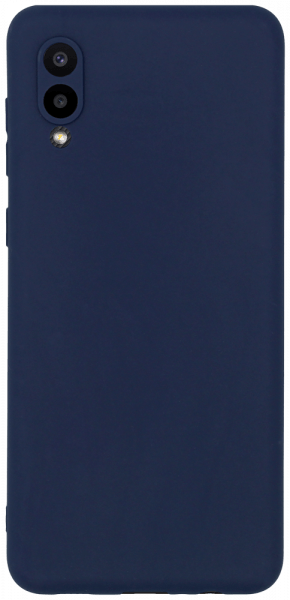 Samsung Galaxy M02 (SM-M022F) szilikon tok kameravédővel matt sötétkék