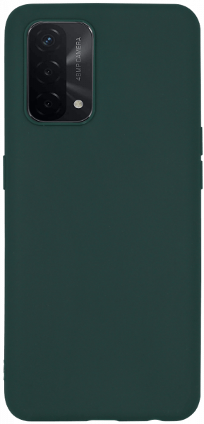 Oppo A74 szilikon tok matt sötétzöld