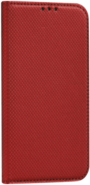 Huawei Y5 2017 oldalra nyíló flipes bőrtok rombusz mintás piros