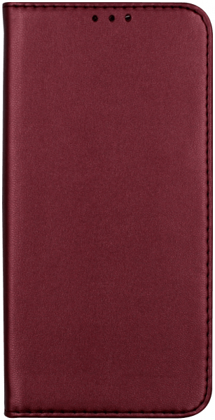 Apple iPhone 13 Pro Max oldalra nyíló flipes bőrtok asztali tartó funkciós bordó