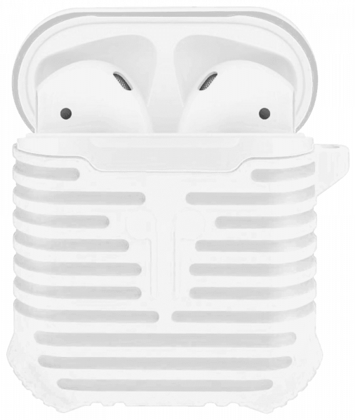 Apple iPhone 12 Pro Max 3. generációs AirPod töltő szilikon tok fehér