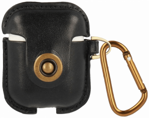 Apple iPhone 11 Airpod töltő bőrtok fekete