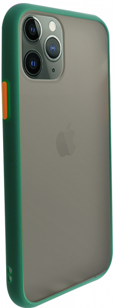 Apple iPhone 11 Pro kemény hátlap Vennus Button Bumper sötétzöld