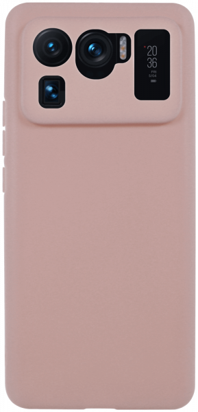 Xiaomi Mi 11 Ultra szilikon tok kameravédővel matt púderszínű