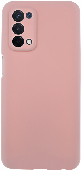 Oppo A74 5G szilikon tok kameravédővel púderszínű