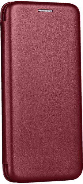 LG K50S oldalra nyíló mágneses flipes bőrtok prémium minőség bordó