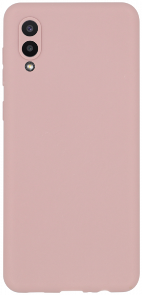 Samsung Galaxy M02 (SM-M022F) szilikon tok kameravédővel púderszínű