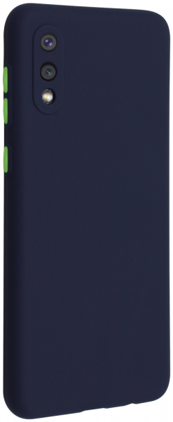 Samsung Galaxy M02 (SM-M022F) szilikon tok matt sötétkék