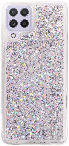Samsung Galaxy A22 4G (SM-A225F) szilikon tok gyári Liquid Sparkle ezüst