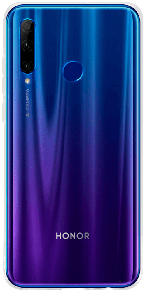 Huawei Honor 20 Lite szilikon tok közepesen ütésálló átlátszó