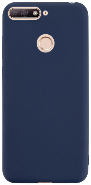 Huawei Y6 Prime 2018 szilikon tok matt sötétkék