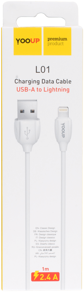 Apple iPhone 11 Pro Max adatkábel Prémium Lightning USB fehér