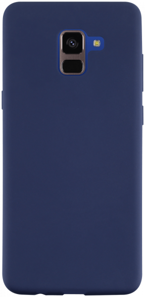 Samsung Galaxy A8 Plus 2018 (A730) szilikon tok matt sötétkék