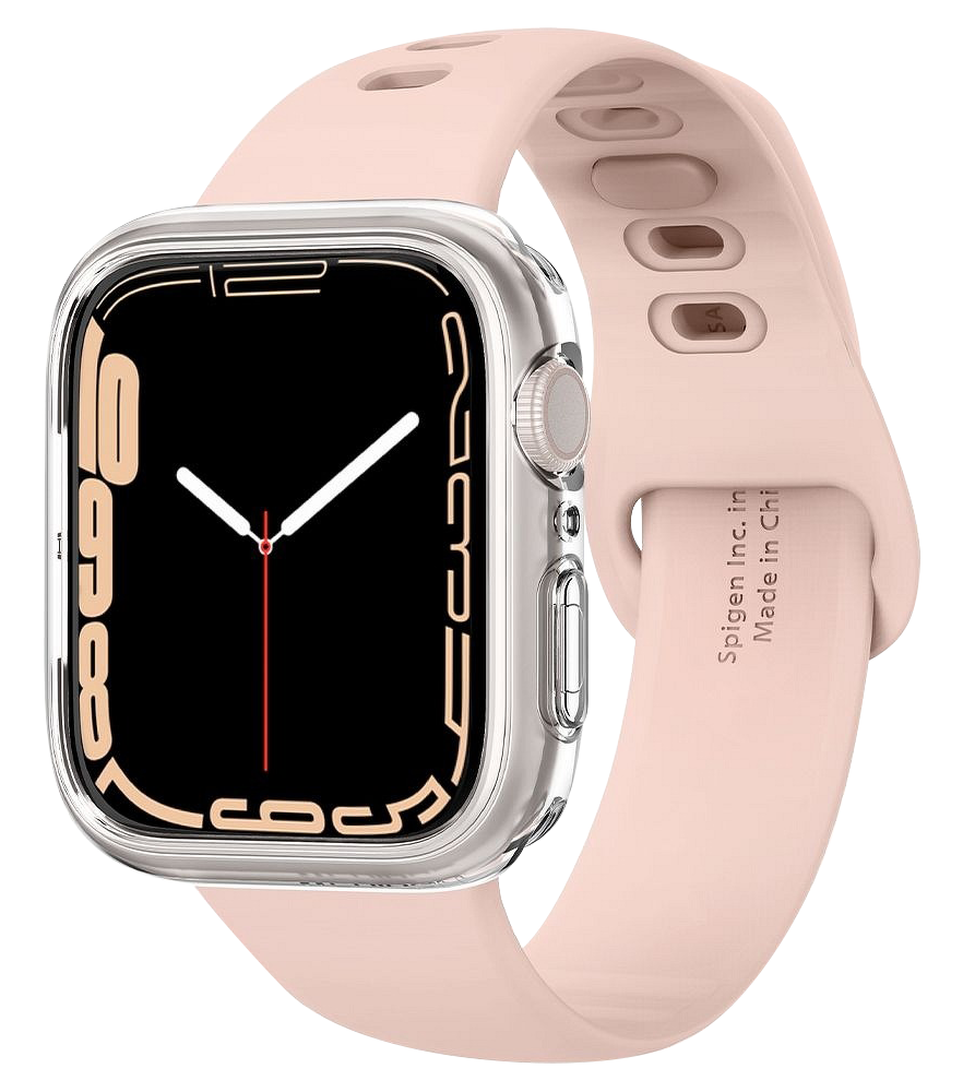 Apple Watch 7 (41mm) szilikon tok SPIGEN Liquid Crystal átlátszó