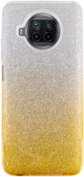Xiaomi Mi 10T Lite 5G szilikon tok csillogó hátlap arany/ezüst