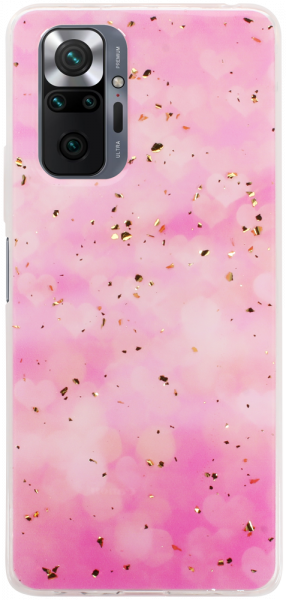 Xiaomi Redmi Note 10 Pro Max kemény hátlap Gold Glam Pink