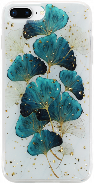Apple iPhone 8 Plus kemény hátlap Gold Glam Leaves