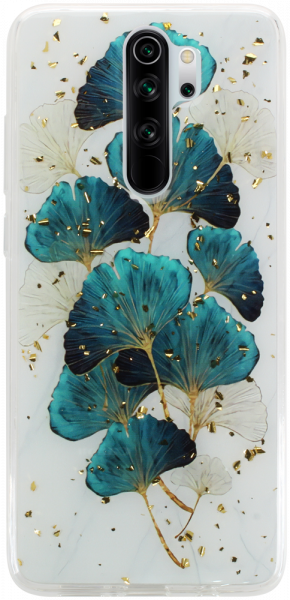 Xiaomi Redmi Note 8 Pro kemény hátlap Gold Glam Leaves