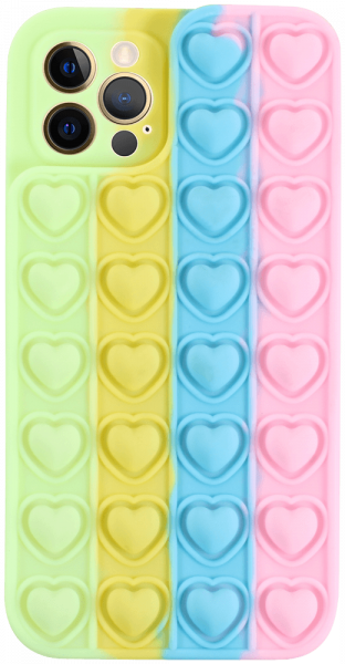 Apple iPhone 12 Pro szilikon tok Heart Pop It