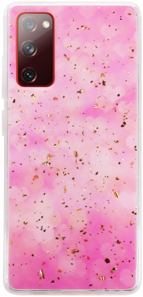 Samsung Galaxy S20 FE kemény hátlap Gold Glam Pink