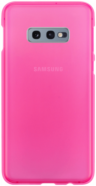 Samsung Galaxy S10e (SM-G970) szilikon tok matt-fényes keret rózsaszín