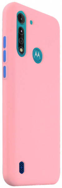 Motorola Moto G8 Power Lite szilikon tok babarózsaszín