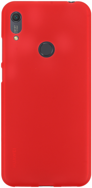 Huawei Y6s (2019) szilikon tok matt-fényes keret piros