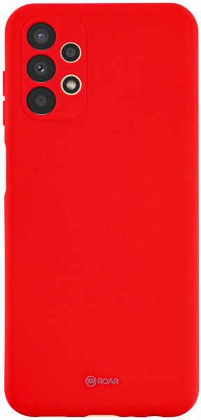 Samsung Galaxy A13 4G (SM-A135F) szilikon tok gyári ROAR kameravédővel piros