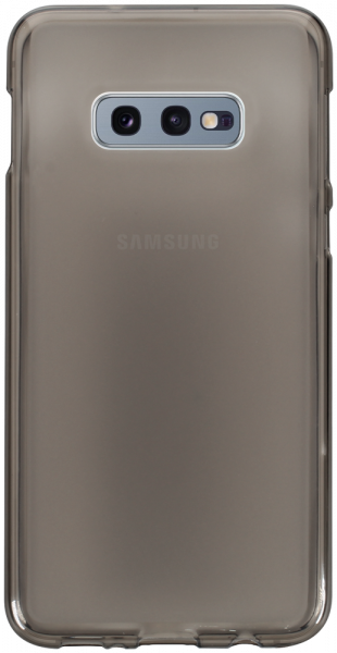 Samsung Galaxy S10e (SM-G970) szilikon tok matt-fényes keret füstszínű
