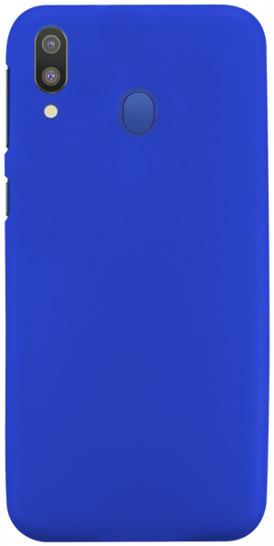 Samsung Galaxy M20 (SM-M205) szilikon tok matt-fényes keret kék