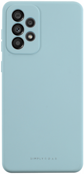 Samsung Galaxy A73 5G (SM-A736B) szilikon tok gyári ROAR kameravédővel babakék