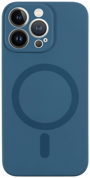 Apple iPhone 13 Pro szilikon tok gyári MagSafe kameravédővel sötétkék