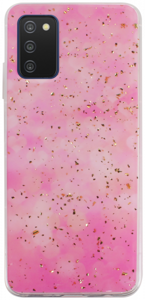 Samsung Galaxy A03s (SM-A037F) kemény hátlap Gold Glam Pink