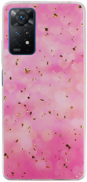 Xiaomi Redmi Note 11 Pro 5G kemény hátlap Gold Glam Pink