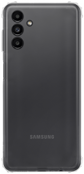 Samsung Galaxy A13 5G (SM-A136) szilikon tok közepesen ütésálló légpárnás sarok kameravédővel átlátszó