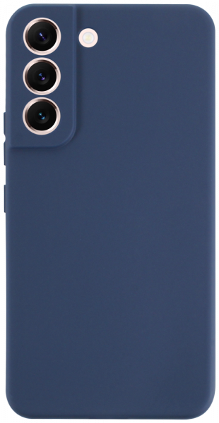 Samsung Galaxy S22 5G (SM-S901B) szilikon tok kameravédővel matt sötétkék