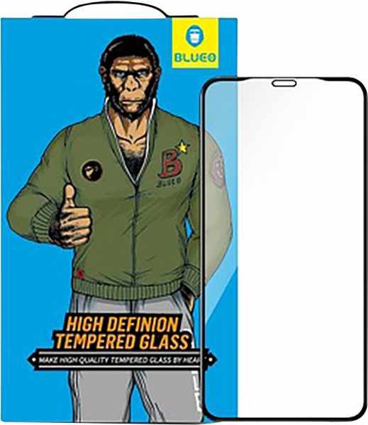 Samsung Galaxy A03 Core (SM-A032F) edzett üvegfólia Mr Monkey átlátszó fekete