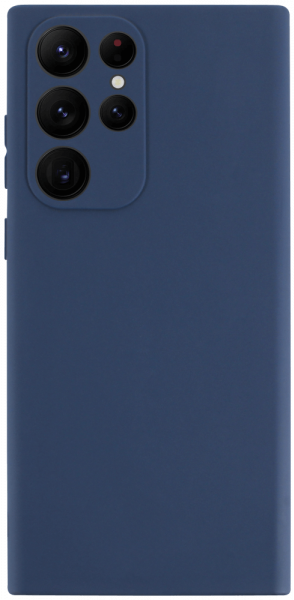 Samsung Galaxy S22 Ultra 5G (SM-S908B) szilikon tok kameravédővel matt sötétkék