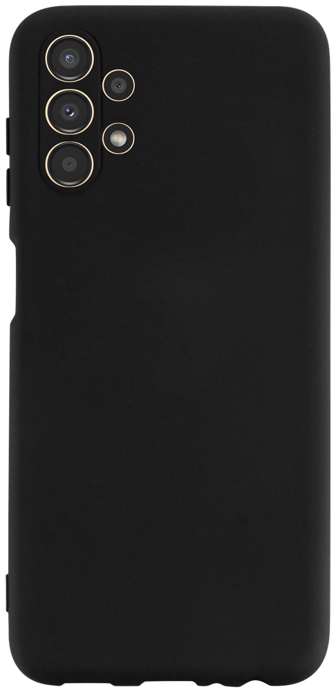 Samsung Galaxy A13 4G (SM-A135F) szilikon tok kameravédővel matt fekete