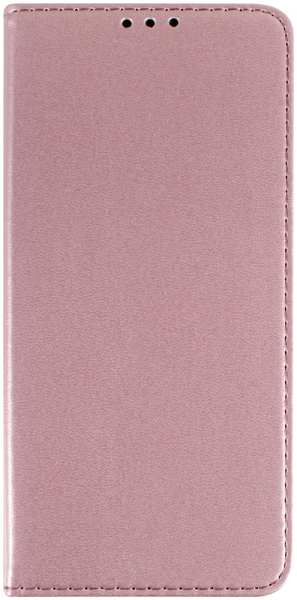 LG K52 oldalra nyíló flipes bőrtok asztali tartó funkciós rozéarany