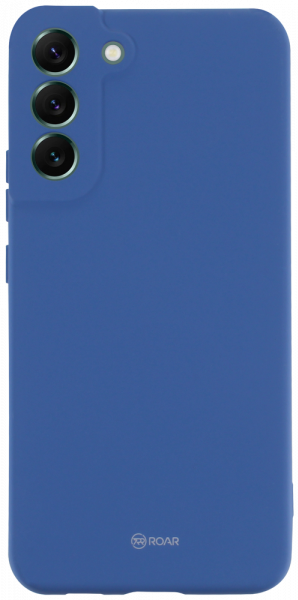 Samsung Galaxy S22 Plus 5G (SM-S906B) szilikon tok gyári ROAR kameravédővel sötétkék