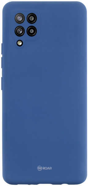 Samsung Galaxy A42 5G (SM-A426B) szilikon tok gyári ROAR kameravédővel sötétkék