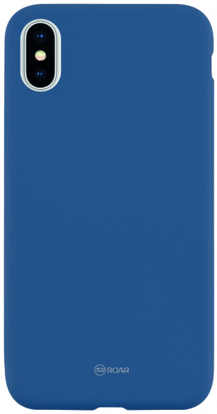 Apple iPhone XS szilikon tok gyári ROAR sötétkék