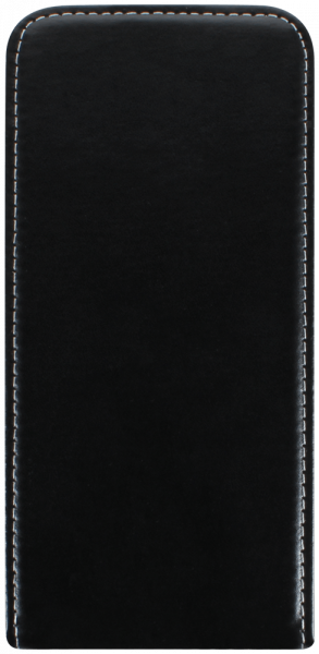 Huawei P20 Lite 2019 lenyíló flipes bőrtok fekete