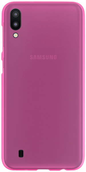 Samsung Galaxy M10 (SM-M105) szilikon tok matt-fényes keret rózsaszín