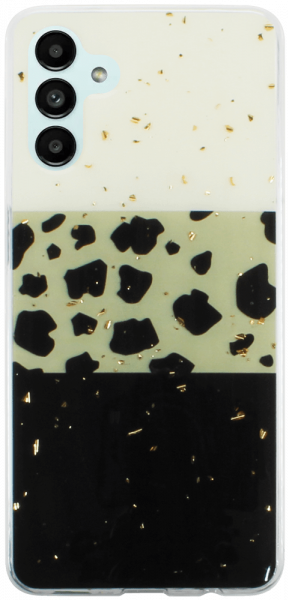 Samsung Galaxy A13 5G (SM-A136) kemény hátlap Gold Glam Leopard